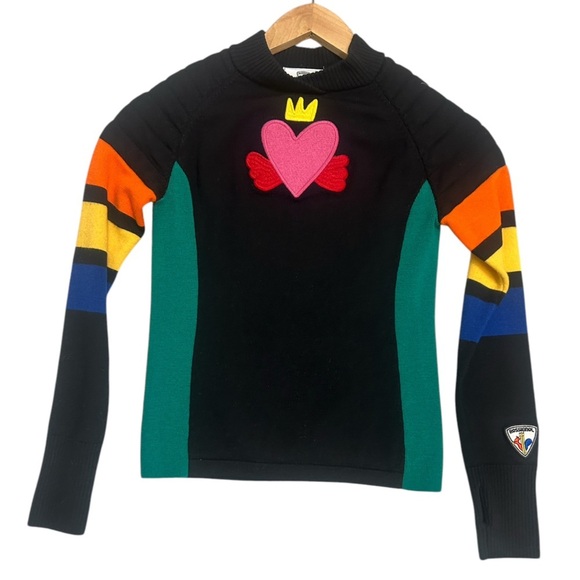 Rossignol S sweater padded down shoulders very small small.. excellent condition - Picture 1 of 15